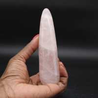Bâton de massage en quartz rose