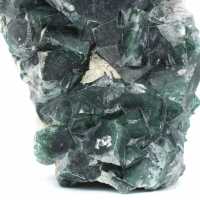 Crystallized natural green fluorite