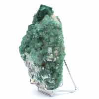 Raw natural fluorite in green crystals