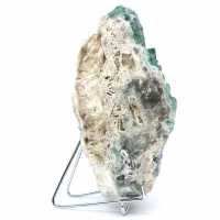 Fluorita natural cruda en cristales verdes