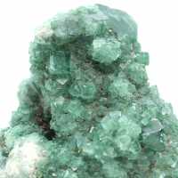 Crystallized natural fluorite stone