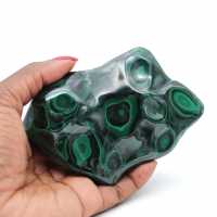 Malachite pierre polie