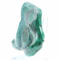 Natural malachite block