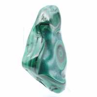 Natural malachite block