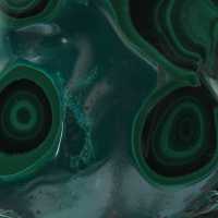 Natural malachite block