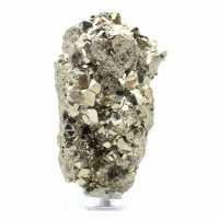 Pyrite cristallisée du Pérou sur socle