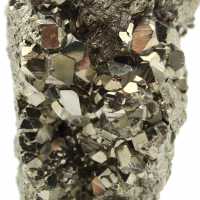 Peruvian crystallized pyrite on base