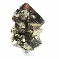 Crystallized pyrite on base