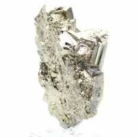 Pyrite naturelle du Pérou sur socle