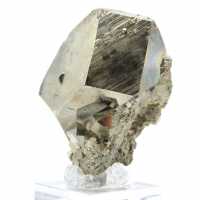 Peru pyrite crystals on base