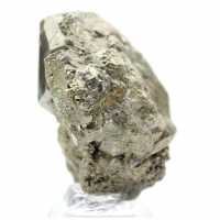 Peru pyrite crystals on base