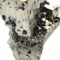 Natural pyrite on base