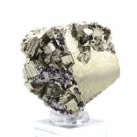 Crystallized pyrite on base