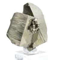 Pierre de pyrite sur socle