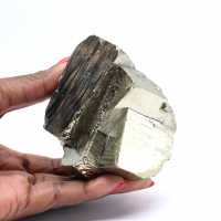 Pyrite naturelle grands cristaux cubiques