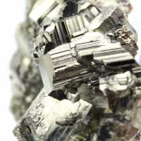 Natural pyrite crystals