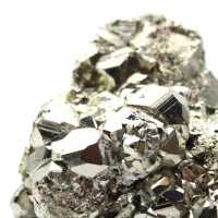 Natural pyrite crystals