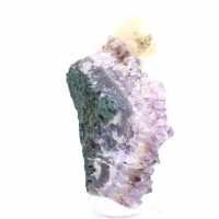 Calcit auf Amethyst aus Brasilien