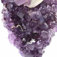 Amethyst Crystals with Calcite Points