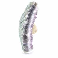 Calcitwürfel auf Amethyst