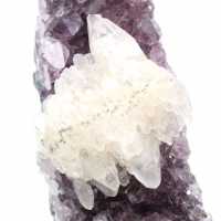 Calcit auf Amethyst