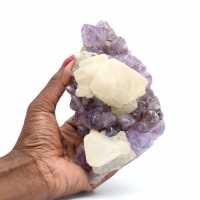 Amethyst Druse and Calcite