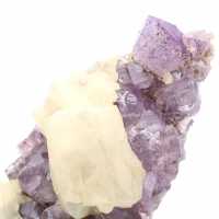 Amethystdruse und Calcit