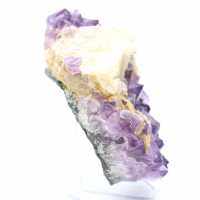 Amethyst Druse with Calcite