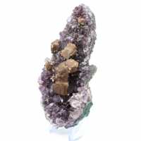 Brasilianischer Amethyst mit Calcit