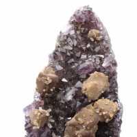 Ametista brasiliana con calcite