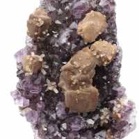 Brasilianischer Amethyst mit Calcit