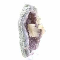 Calcite and Amethyst from Brazil