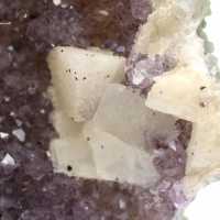 Calcite e ametista dal Brasile