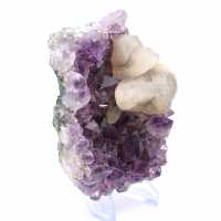 Calcit auf Amethyst