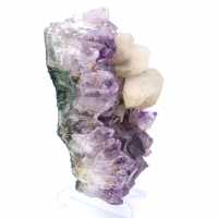 Calcit auf Amethyst