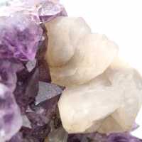 Calcit auf Amethyst