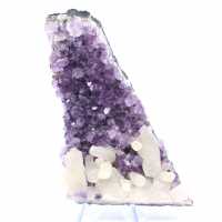 Amethyst Druse with Calcite