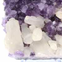 Amethyst Druse with Calcite