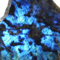 Labradorite ornementale mi-brute naturelle