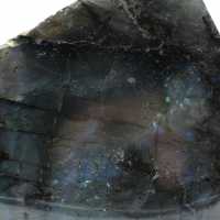 Half-polished rock in Labradorite