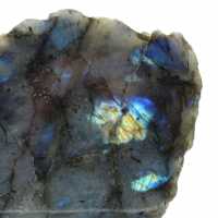 Labradorite ornementale une face polie