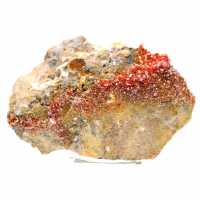 Cristaux de pierre de vanadinite