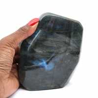 Forme libre en pierre de Labradorite polie