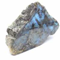 Natural Collectible White Labradorite, One-Sided Polished