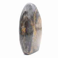 Roccia di pietra di luna nera naturale