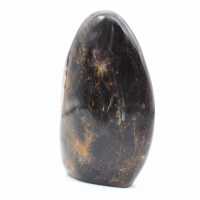 Roccia di pietra di luna nera naturale