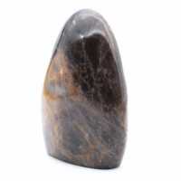 Pietra di luna nera naturale da collezione