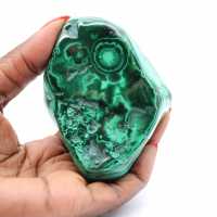 Malachite polie pour décoration