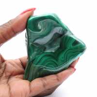 Bloc de malachite naturel