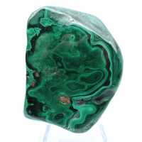Pierre de malachite polie
